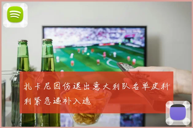 扎卡尼因伤退出意大利队名单皮科利紧急递补入选